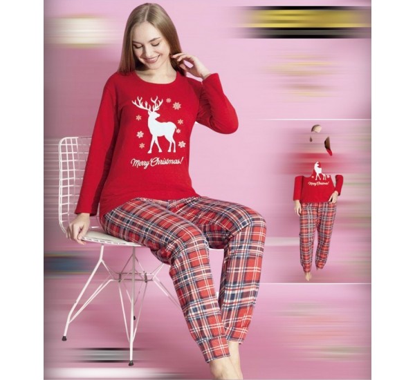 Піжама жіноча, байка 4 шт (M-2XL) HR1930_221050