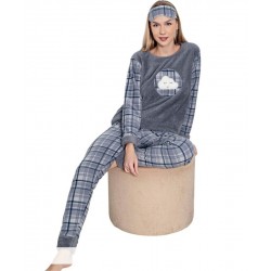 Піжама жіноча, махра/фліс 4 шт (M-2XL) HR1930_221006