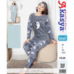 Піжама жіноча, махра/фліс 4 шт (M-2XL) HR1930_02167