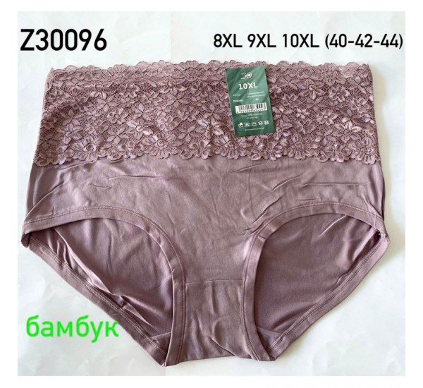 Труси жіночі 12 шт (8-10XL) бамбук KiE_Z30096a
