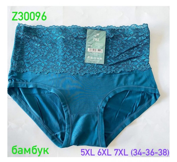 Труси жіночі 12 шт (5-7XL) бамбук KiE_Z30096r