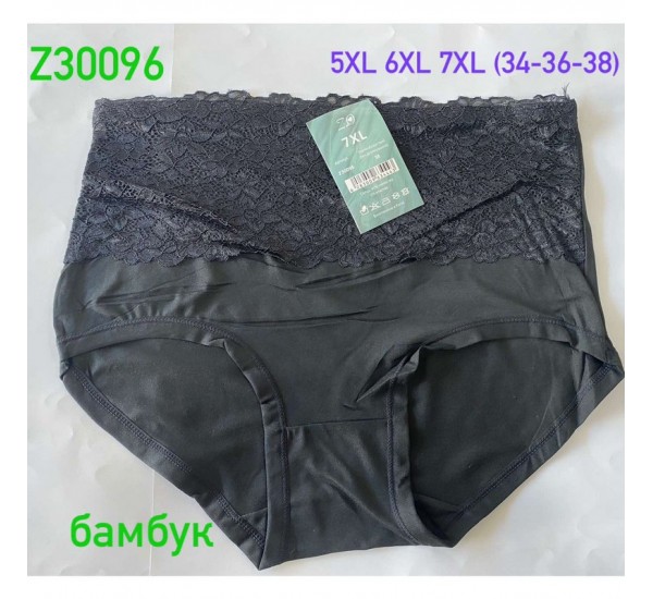 Труси жіночі 12 шт (5-7XL) бамбук KiE_Z30096m