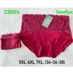 Труси жіночі 12 шт (5-7XL) бамбук KiE_Z30096n