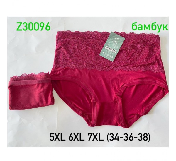 Труси жіночі 12 шт (5-7XL) бамбук KiE_Z30096n