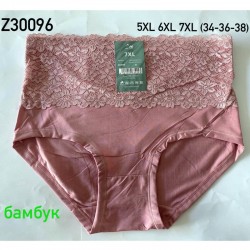 Труси жіночі 12 шт (5-7XL) бамбук KiE_Z30096t