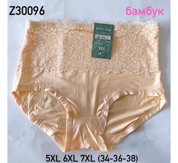 Труси жіночі 12 шт (5-7XL) бамбук KiE_Z30096y