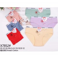 Труси дитячі 12 шт (2-12 років) рубчик KiE_X7852