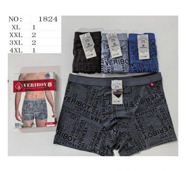 Труси чоловічі 24 шт (1-4XL) бамбук KiE_1824