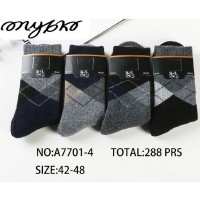 Шкарпетки чоловічі 12 шт (42-48 р) ангора/махра KiE_A7701-4