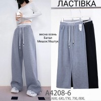 Штани жіночі 6 шт (5-8XL) трикотаж KiE_A4208-6
