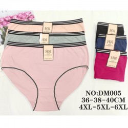 Трусы женские 12 шт (4-6XL) коттон KiE_DM005