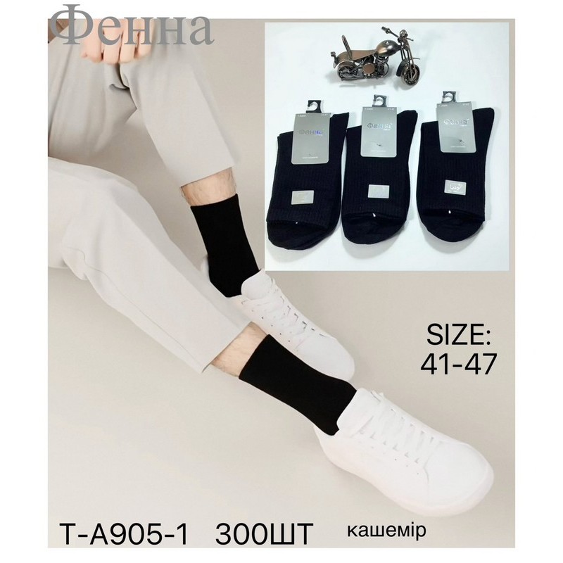 Шкарпетки чоловічі 10 шт (41-47 р) кашемір KiE_T-A905-1