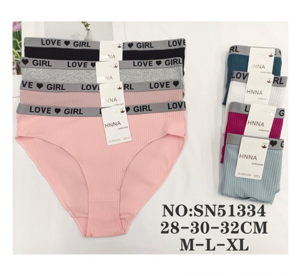 Трусы женские, рубчик 12 шт (M-XL) KiE_SN51334