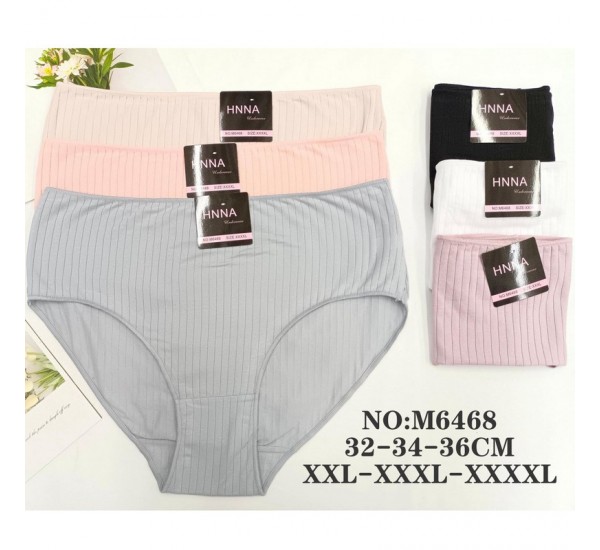 Труси жіночі, рубчик 12 шт (2-4XL) KiE_M6468
