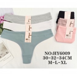 Стринги жіночі, рубчик 12 шт (M-XL) KiE_HY6009