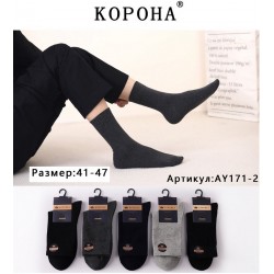 Шкарпетки чоловічі, коттон 10 шт (41-47 р) KiE_AY171-2