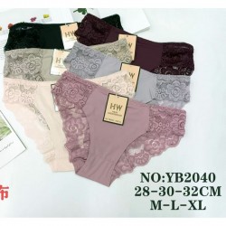 Трусы женские, полиэстер 12 шт (M-XL) KiE_YB2040