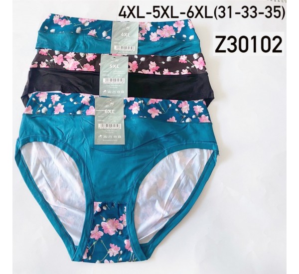 Труси жіночі 12 шт (4-6XL) бамбук KiE_Z30102a