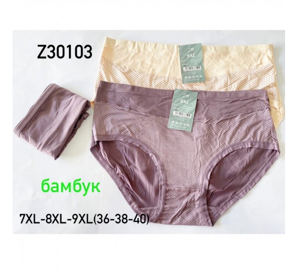 Труси жіночі 12 шт (7-9XL) бамбук KiE_Z30103c
