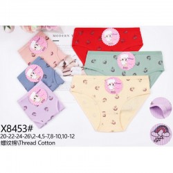 Трусы детские 12 шт (2-12 лет) рубчик KiE_X8453