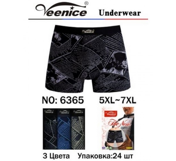 Трусы мужские 24 шт (5-7XL) бамбук KiE_6365