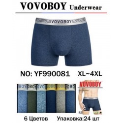 Трусы мужские 24 шт (1-4XL) бамбук KiE_YF990081