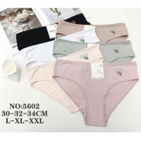 Трусы женские 12 шт (L-2XL) коттон KiE_5602