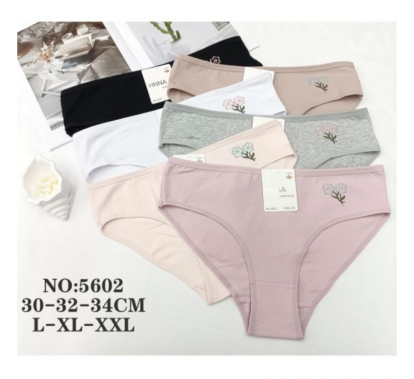 Труси жіночі 12 шт (L-2XL) коттон KiE_5602