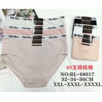 Трусы женские батал 12 шт (2-4XL) коттон KiE_BL-68017