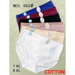 Трусы женские батал 12 шт (7-8XL) коттон KiE_662