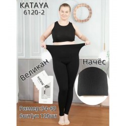 Лосины женские 6 шт (54-60 р) начёс KiE_6120-2