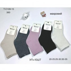 Шкарпетки дитячі 10 шт (20-35 р) махра KiE_T-C109-15