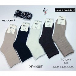 Шкарпетки дитячі 10 шт (20-35 р) махра KiE_T-C109-4