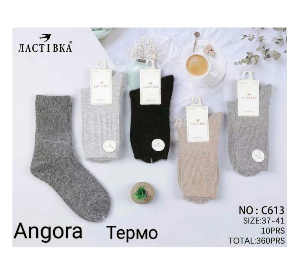 Шкарпетки жіночі 10 шт (37-41 р) ангора KiE_C613