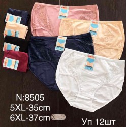 Труси жіночі супер батал 12 шт (4-6XL) коттон KiE_8505