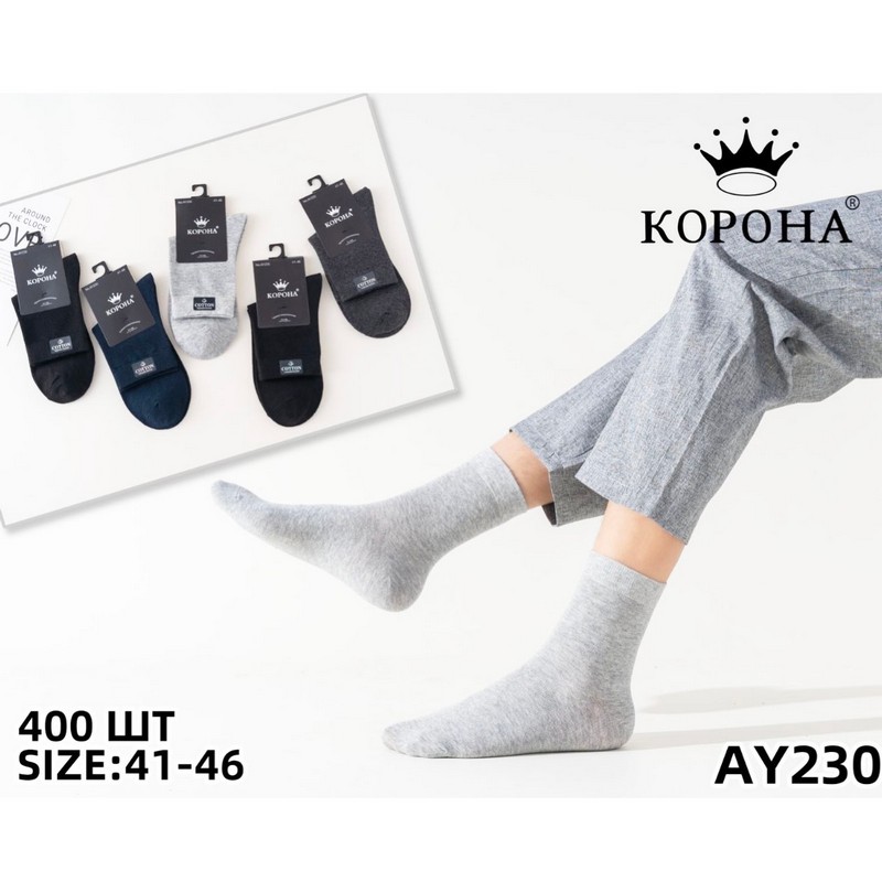 Шкарпетки чоловічі 10 шт (41-46 р) коттон KiE_AY230