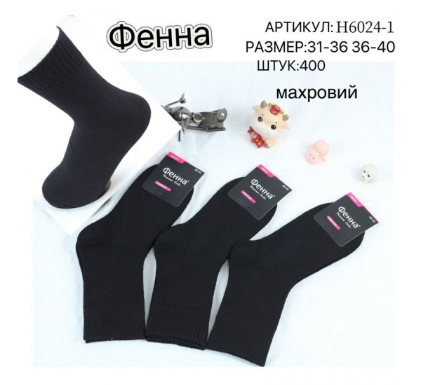 Носки детские 10 шт (31-40 р) махра KiE_H6024-1