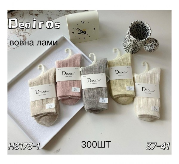 Шкарпетки жіночі 10 шт (37-41 р) вовна KiE_H8175-1
