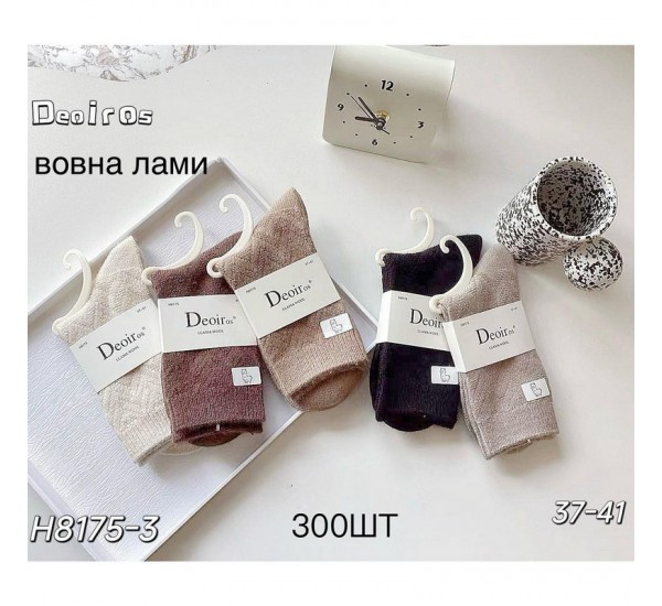 Шкарпетки жіночі 10 шт (37-41 р) вовна KiE_H8175-3