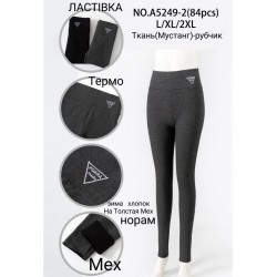 Лосіни жіночі 6 шт (L-2XL) хутро/рубчик KiE_A5249-2