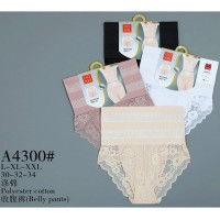 Трусы женские утяжка, 12 шт (L-2XL) полиэстер KiE_A4300