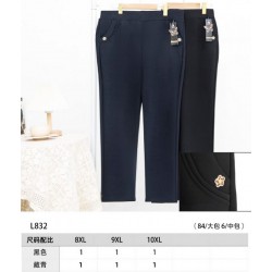Штани жіночі 6 шт (8-10XL) хутро KiE_L832