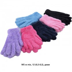 Перчатки детские 12 шт (7-9 лет) акрил LeR_W5