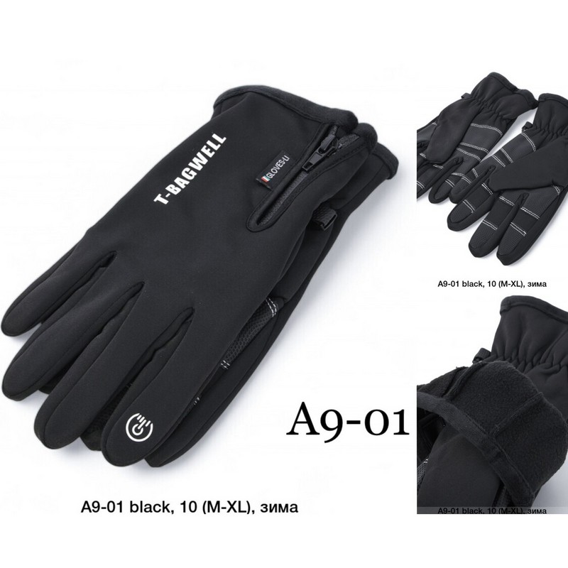 Перчатки мужские, сенсор 12 шт (L-2XL) неопрен/плюш LeR_A9-01