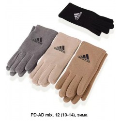 Рукавички підліткові, сенсор 12 шт (S-L) драп/хутро LeR_PD-AD