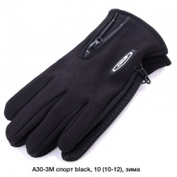 Перчатки мужские, сенсор 10 шт (11-13 р) неопрен/флис LeR_A30-3M