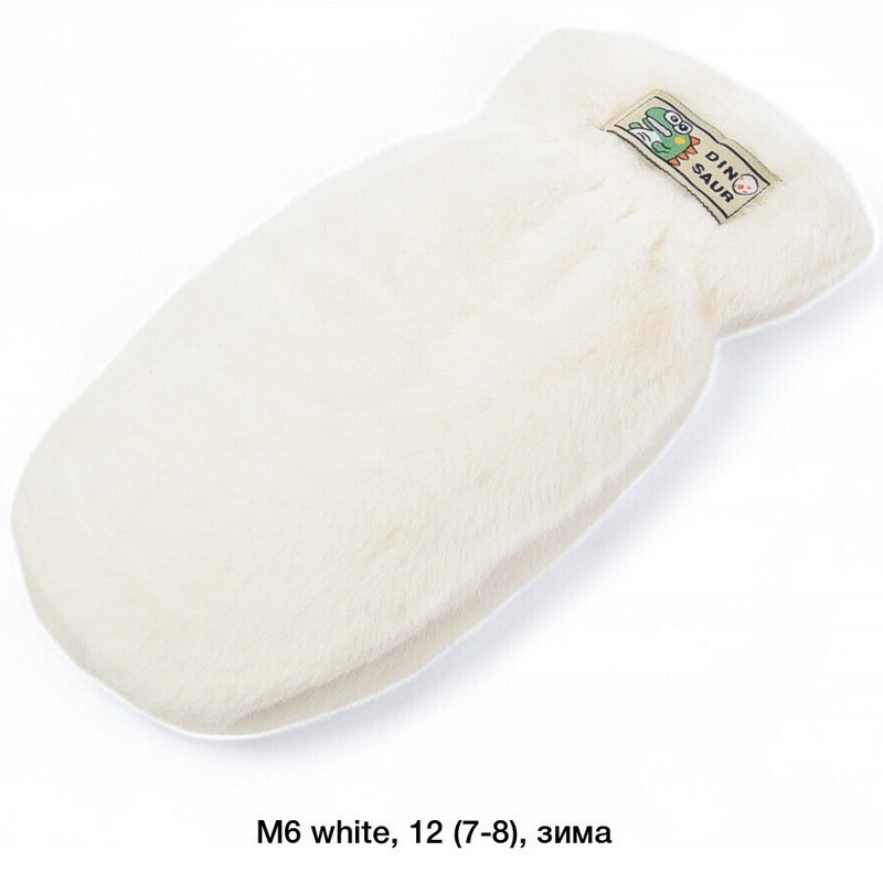 Варежки детские 12 шт (8-12 лет) норка/мех LeR_M6