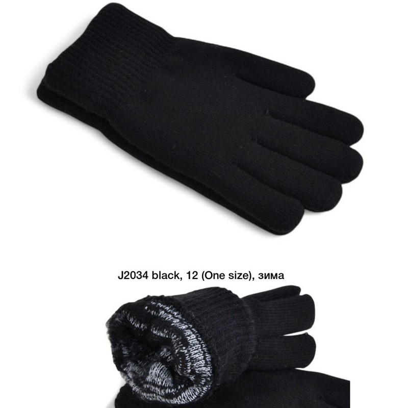 Перчатки женские 12 шт (универсальный) шерсть LeR_J2034