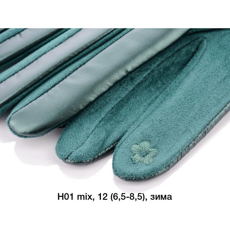 Перчатки женские, сенсор 12 шт (6,5-8,5 р) плащёвка/плюш LeR_H01