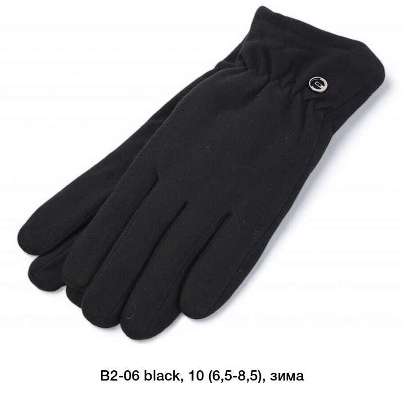 Перчатки женские, сенсор 10 шт (6,5-8,5 р) драп/мех LeR_B2-06